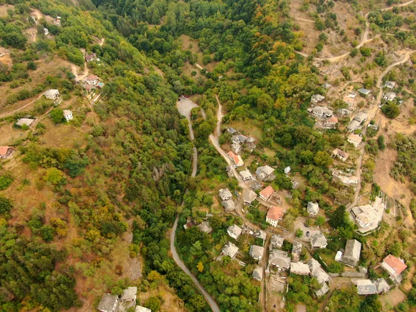Αεροφωτογραφία Των Δασικών Πεδίων Και Της Υπαίθρου Στην Ασένοβγκραντ Της — Φωτογραφία Αρχείου