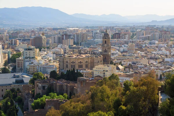 Widok Architekturę Maladze Mieście Gminie Hiszpanii — Zdjęcie stockowe