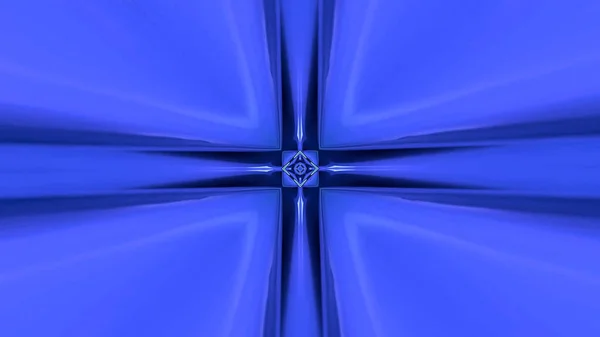 Ilustrace Světle Modrého Symetrického Nekonečného Pozadí Tunelu — Stock fotografie