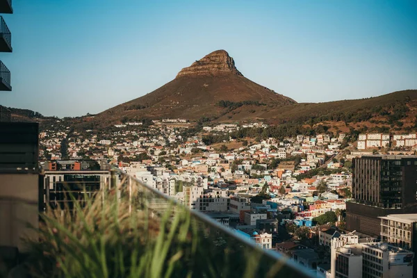 Uma Vista Histórica Montanha Lions Head Cidade Cabo África Sul — Fotografia de Stock