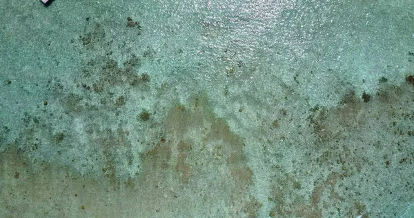 Uma Vista Aérea Água Azul Turquesa Nas Maldivas — Fotografia de Stock