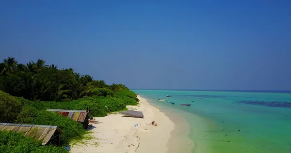 马尔代夫热带海滩的美丽景色 — 图库照片
