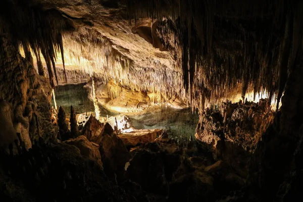 Una Vista Las Cuevas Del Drac Mallorca — Foto de Stock