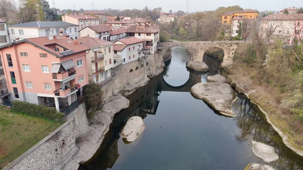 Ponte Vecchio Nun Talya Daki Binaların Hava Görüntüsü — Stok fotoğraf