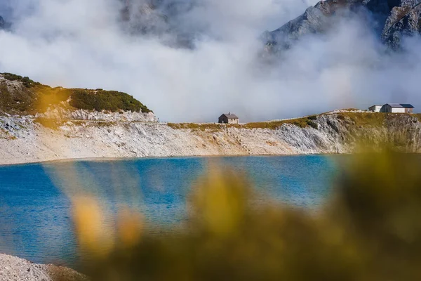 Μια Όμορφη Θέα Της Λίμνης Lunersee Στο Vorarlberg Αυστρία — Φωτογραφία Αρχείου