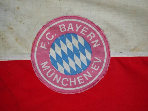Vintage Schmutzige Bayern München Flagge — Stockfoto
