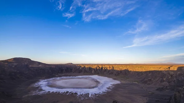 Vista Del Cráter Waba Atracción Turística Arabia Saudita — Foto de Stock