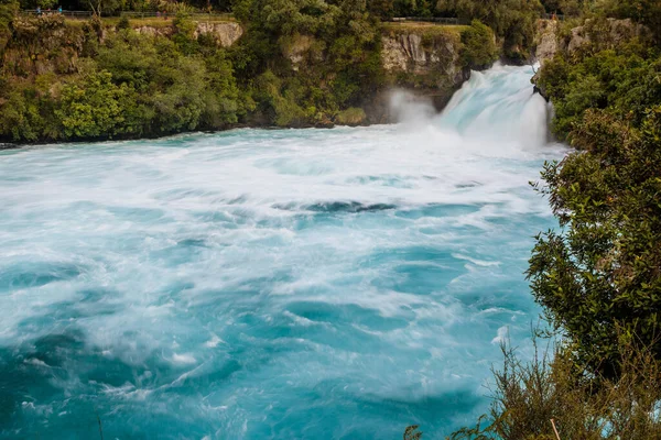 Pemandangan Yang Indah Dari Air Terjun Huka Taupo Selandia Baru — Stok Foto