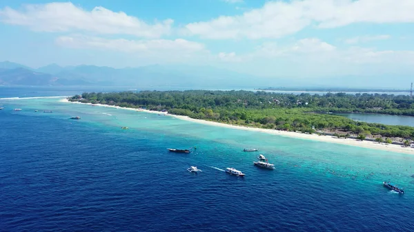 Letecký Pohled Překrásný Tyrkysový Oceán Maledivách — Stock fotografie