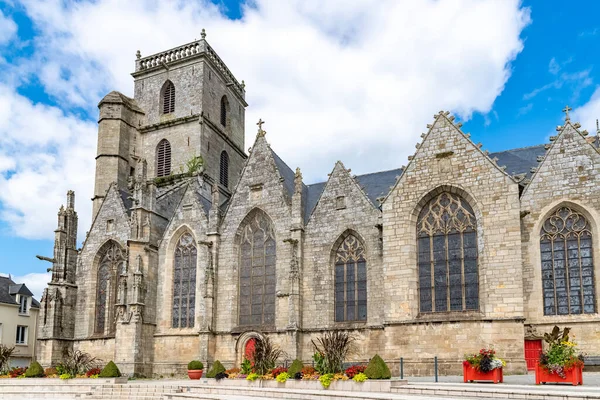Piękny Kościół Saint Armel Ploermel Bretania Francja — Zdjęcie stockowe