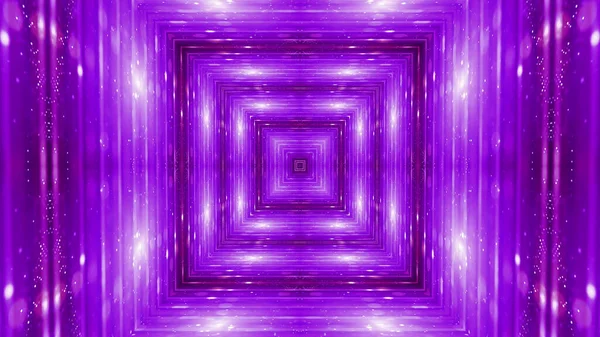 Une Illustration Kaléidoscope Vibrante Dans Des Couleurs Violettes Vives — Photo