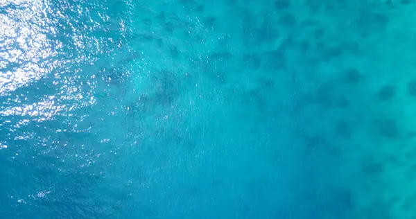 Vue Aérienne Eau Turquoise Océan Aux Maldives — Photo