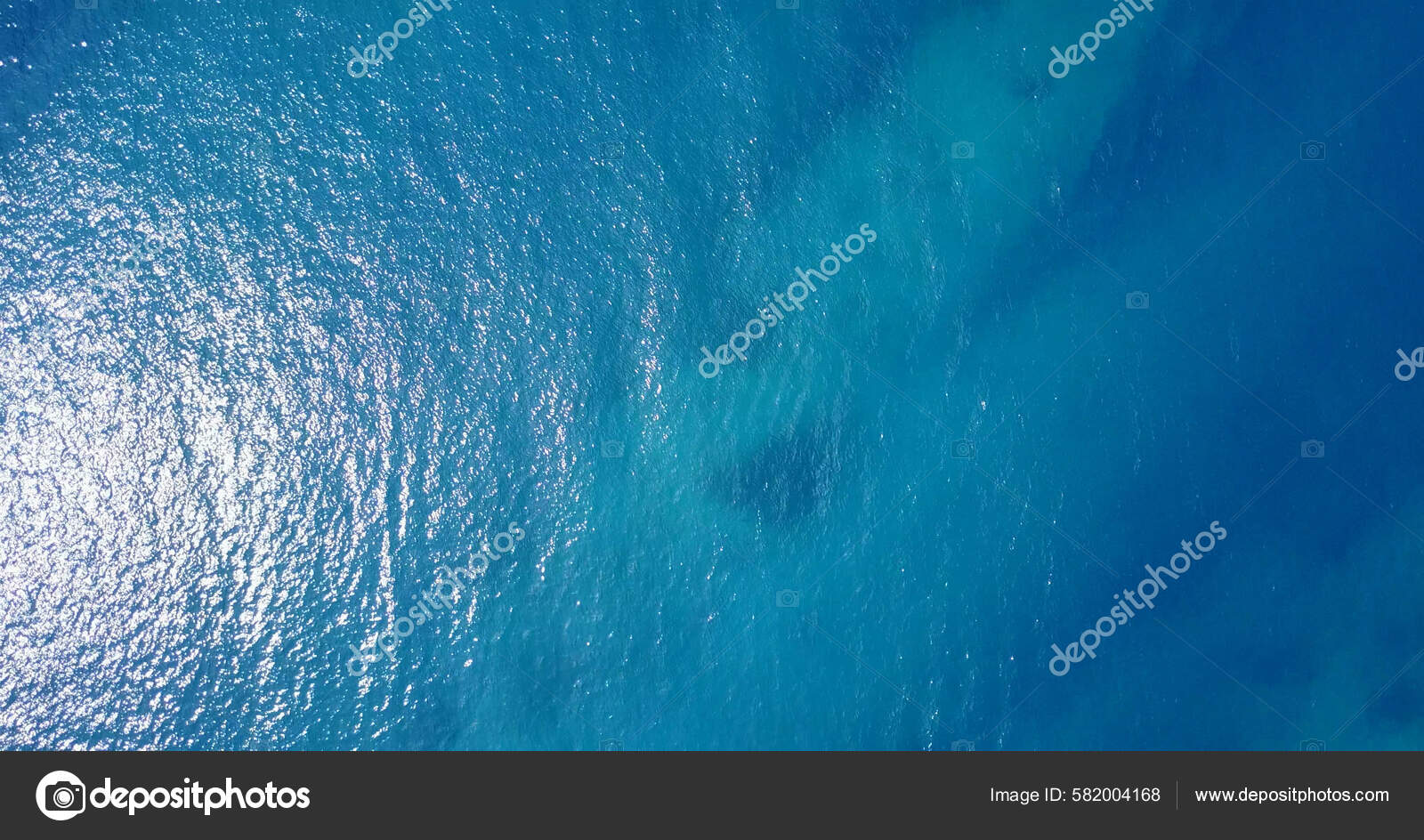 Top View Clear Blue Ocean Water Asia — Stock Photo © wirestock_creators