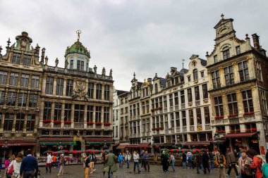 Lonca salonlarıyla Büyük Yer tarihi binalar, Brüksel, Belçika, Avrupa