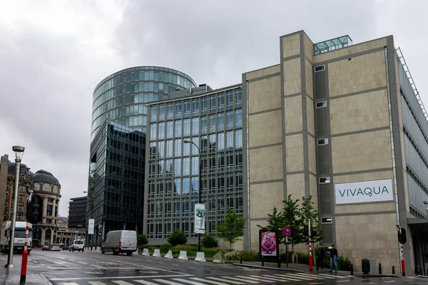 Brüksel Merkezindeki Güzel Modern Binalar Belçika Avrupa — Stok fotoğraf