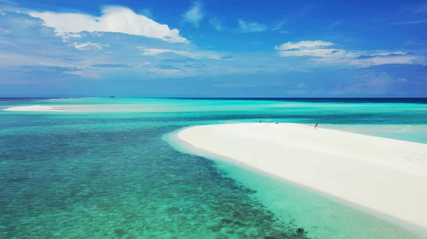 Krásný Výhled Tropickou Pláž Maledivách — Stock fotografie