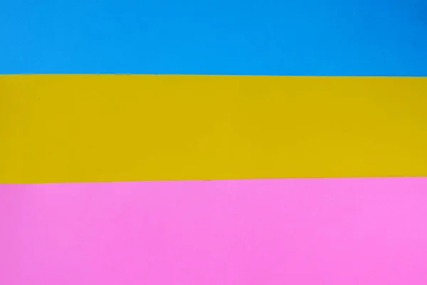 Wallpaper Blue Yellow Pink Papers — Stock Photo, Image