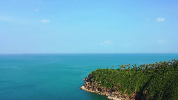 Ein Schöner Blick Auf Ein Meer Mit Einer Insel Einem — Stockfoto
