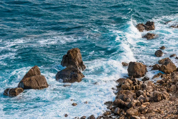 Eine Nahaufnahme Des Meeres Bei Tabarka — Stockfoto