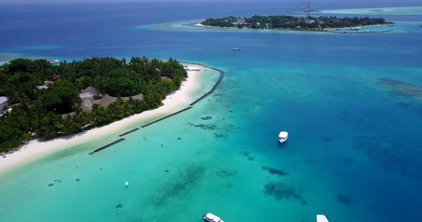 Аэросъемка Тропических Островов Лазурном Океане — стоковое фото