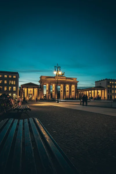 Puerta Brandenburger Pariser Platz Berlín Alemania — Foto de Stock