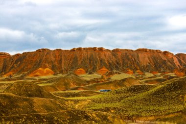 Danxia topraklarının manzarası, Cheltenham Çorak Toprakları Jinyun, Çin Danxia
