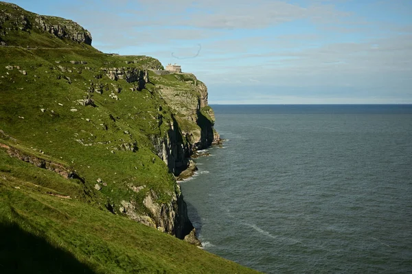 北威尔斯海岸悬崖的景致 — 图库照片