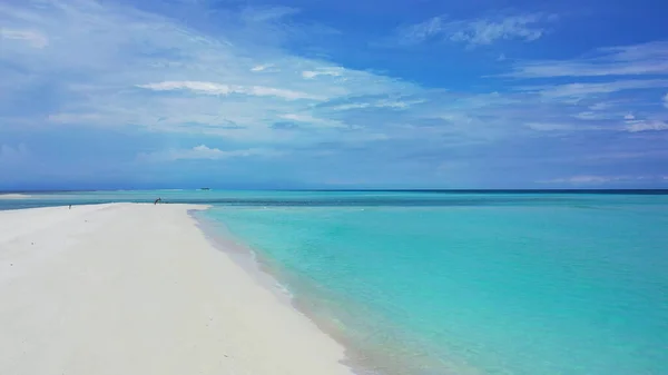 Чудовий Краєвид Узбережжя Мальдівів Протягом Дня — стокове фото