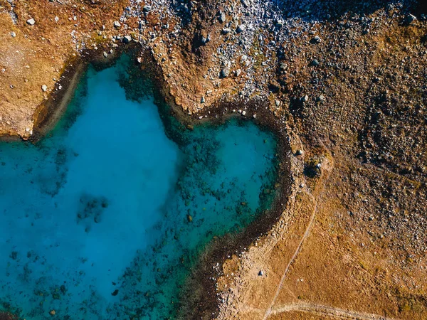 Bird Eye View Herzsee Heart Lake Hochjoch Austria — Stock Photo, Image