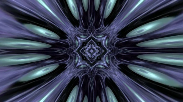 Illustration Dark Blue Symmetrical Endless Tunnel Background — Stock Photo, Image