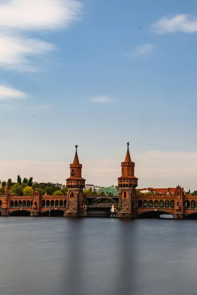 Piękne Ujęcie Mostu Oberbaum Berlinie Niemcy — Zdjęcie stockowe