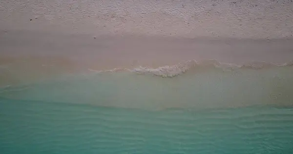 모래가 해변에 공중에서 바라본 — 스톡 사진