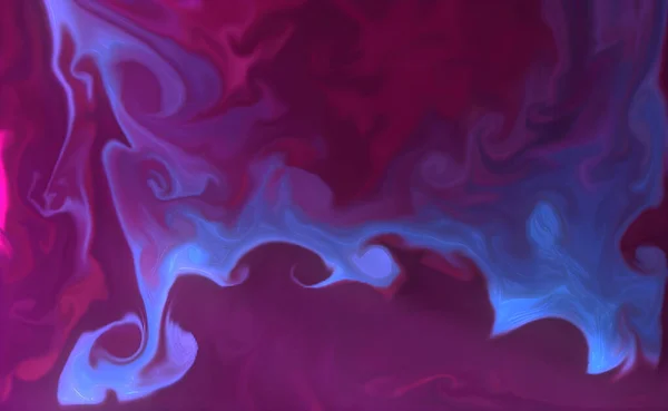 一幅水波形状的紫色丙烯酸画 — 图库照片