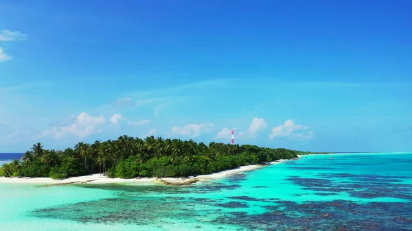 Ein Schöner Blick Auf Ein Meer Mit Einer Insel Einem — Stockfoto