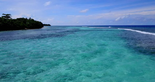Una Vista Ipnotizzante Bel Paesaggio Marino Sotto Cielo Blu Asia — Foto Stock