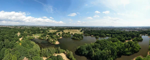 Uma Vista Aérea East London Hollow Ponds — Fotografia de Stock