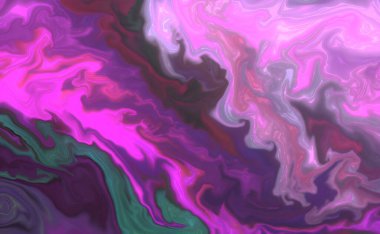 Alkol mürekkebi ve mürekkep renkleriyle modern sıvı sanatının soyut bir tablosu.