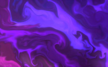 Alkol mürekkebi tekniğinde mor renk eğiminde lüks bir akışkan sanatının çizimi.