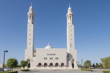 Meşhur tarihi Cami El-Haram 'ın dikey çekimi.