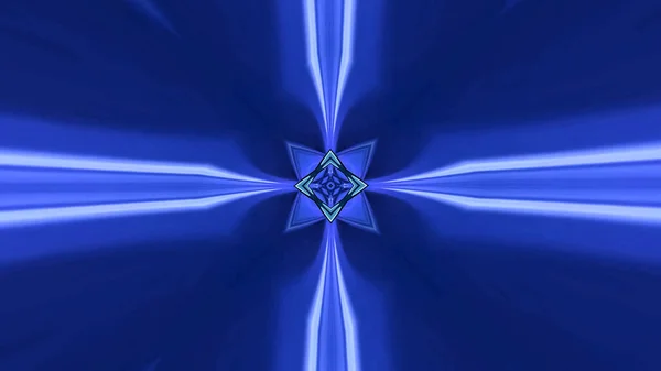 Μια Απεικόνιση Ενός Σκούρου Μπλε Συμμετρικού Ατελείωτου Υποβάθρου Σήραγγας — Φωτογραφία Αρχείου