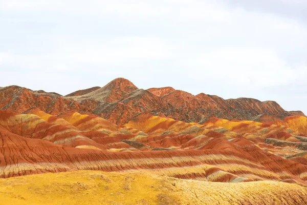 Uma Vista Danxia Landform Cheltenham Badland Jinyun China Danxia — Fotografia de Stock