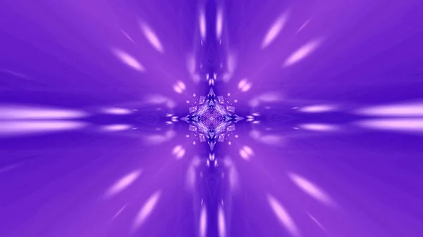 紫の対称的な無限のトンネルの背景のイラスト — ストック写真