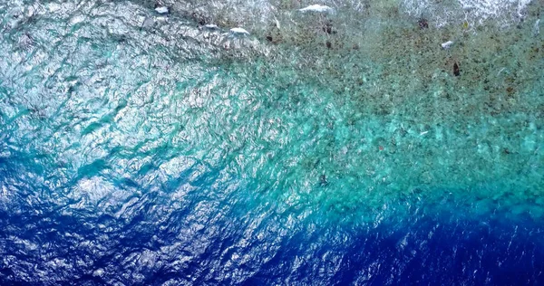 Maldivler Deki Güzel Turkuaz Okyanusun Havadan Görünüşü — Stok fotoğraf