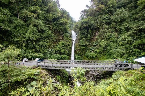Photo Waterfall Bridge Costa Rica — Stock Photo, Image