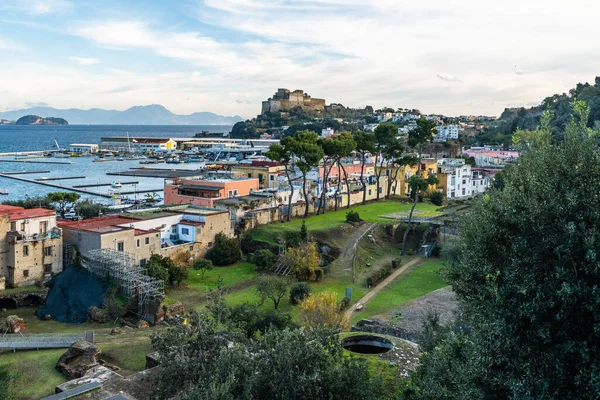 View Baiae Archaeology Park Located Scenic Gulf Naples Campania Region — Stock Photo, Image