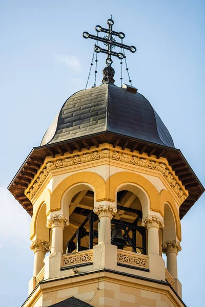 Vista Catedral Reunificação Sob Céu Azul Alba Iulia Roménia — Fotografia de Stock