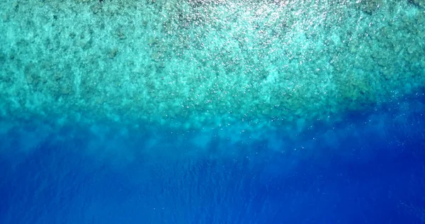 Une Vue Aérienne Bel Océan Turquoise Aux Maldives — Photo