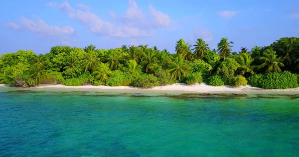 Uma Vista Fascinante Costa Com Árvores Tropicais Ásia — Fotografia de Stock