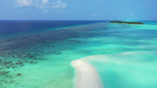 Ein Schöner Blick Auf Ein Meer Mit Einer Insel Einem — Stockfoto