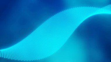 Siber uzay, yenilik ve gelecekteki veri akış arkaplanındaki parlak ışınların 3 boyutlu tasarımı